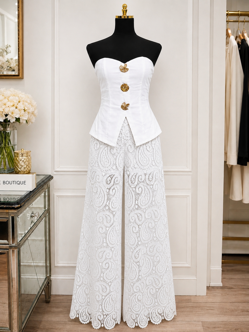 Amalfi Lace Elegant Jumpsuit