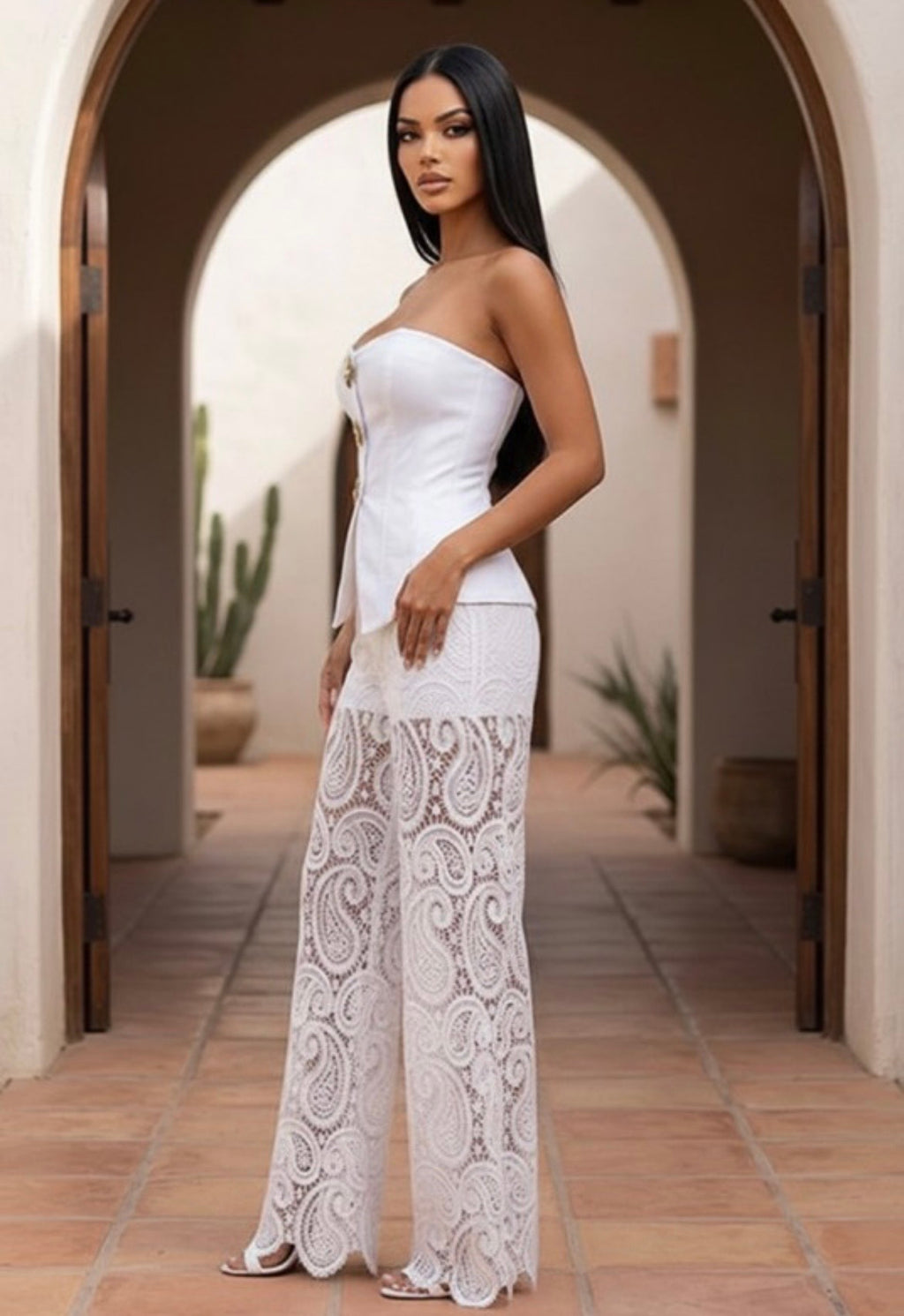 Amalfi Lace Elegant Jumpsuit