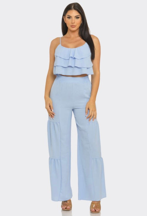 Bella Ruffle Two-Piece Set